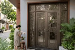 Khi nào cửa nhôm hoa văn tạo điểm nhấn đẹp cho mặt tiền?