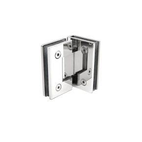 Bản lề vách tắm kính 90 độ kính kính inox 304 Hiwin HG-009A - Xước mờ