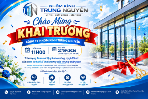 THƯ MỜI &amp; THÔNG BÁO KHAI TRƯƠNG