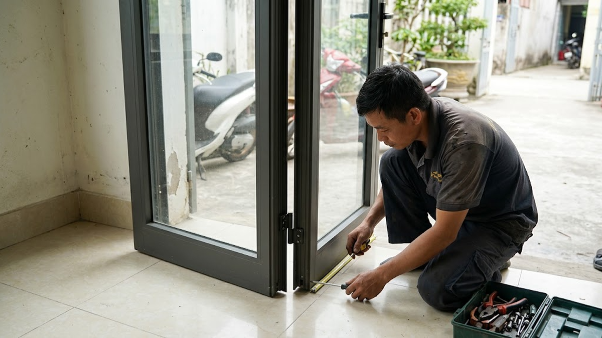 Tại sao cửa nhôm kính bị xệ cánh sau thời gian sử dụng?